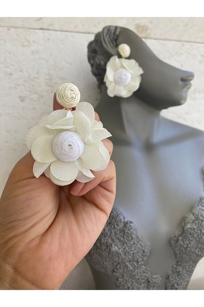 Lucios Wicker Tulle Earrings