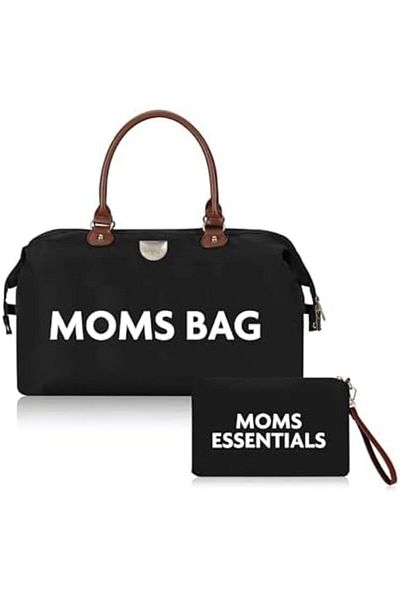THE MOON Moms Bag - Diaper Bag - Large Capacity - Waterproof - Black