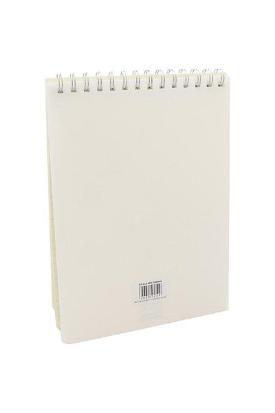 Roco Plain with Design Lined Notebook B5 - 80 Sheets (160 Pages) White
