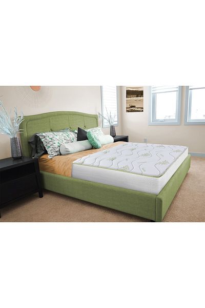Green Future Aloe Vera 14+2 Memory Mattress, 140x190 cm, bamboo fiber cover, Orthopedic, 3D Free Air ventilation