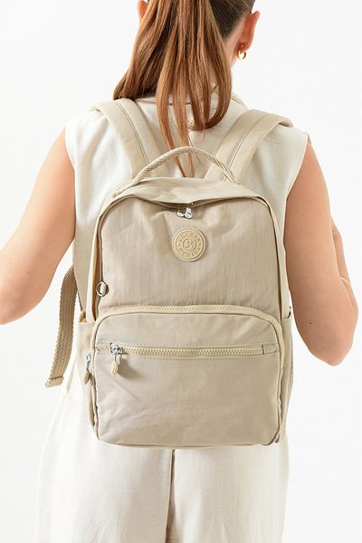 Just Polo Unisex Water-Proof Imported Crinkle Fabric School Business and Travel Backpack with Tablet Compartment Bellow