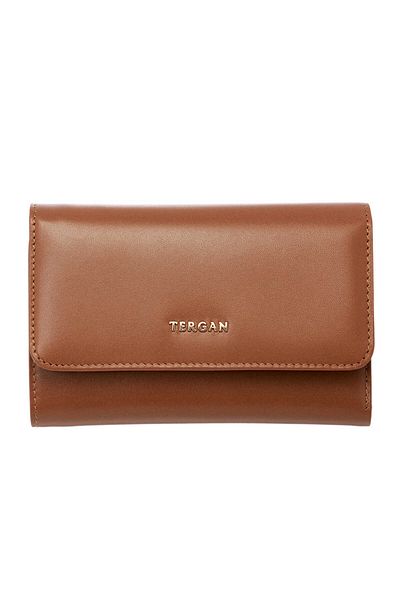 Tergan Tan Genuine Leather Women's Wallet - S1Cb00005730-D12