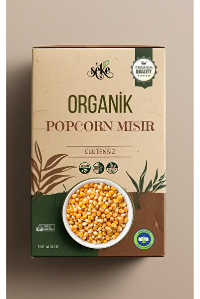 SEKE Organik Glutensiz Popcorn Mısır 500 Gr