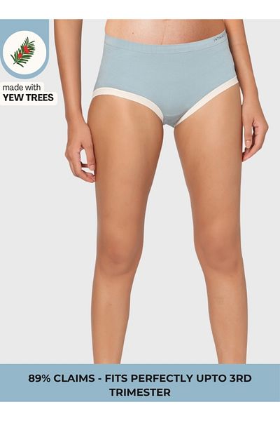 Intimate Queen Yew Tree Bae Maternity Briefs – Silky Soft, Antibacterial Calm, Full-Coverage Comfort