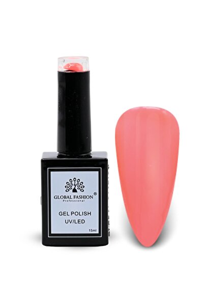 global fashion مجموعة طلاء أظافر جل Peach Perfection UV/LED - 6 ألوان، طبقة أ...
