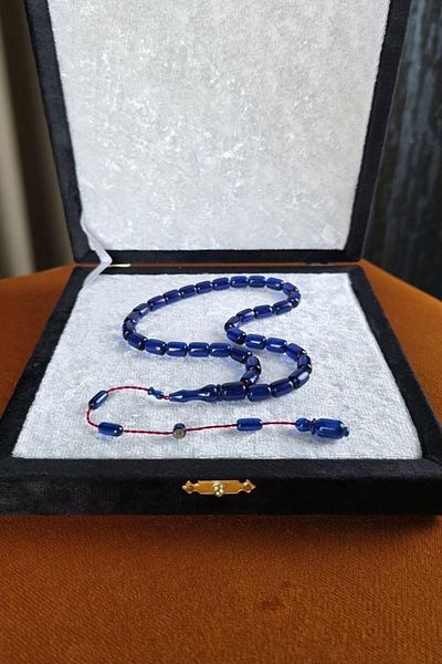 dergah tesbih Master Erkan Çubukcu System Design Capsule Cut Squeeze Amber Rosary