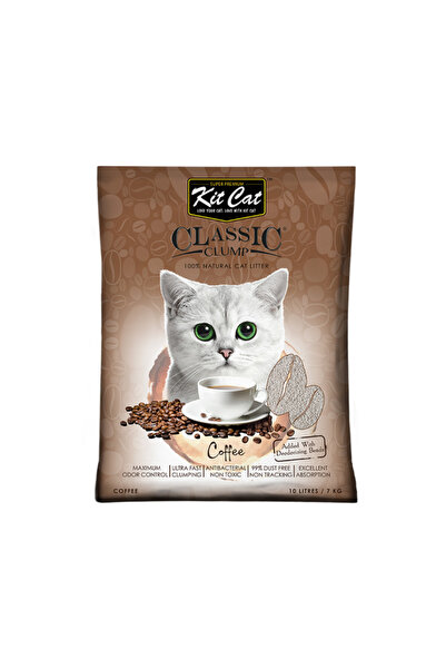 Kit Cat رمل قطط كلاسيكي برائحة القهوة - 10 لتر