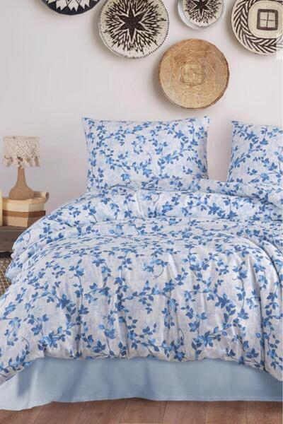 Çeyiz Diyarı Harçana Двоспальний комплект постільної білизни Indigo