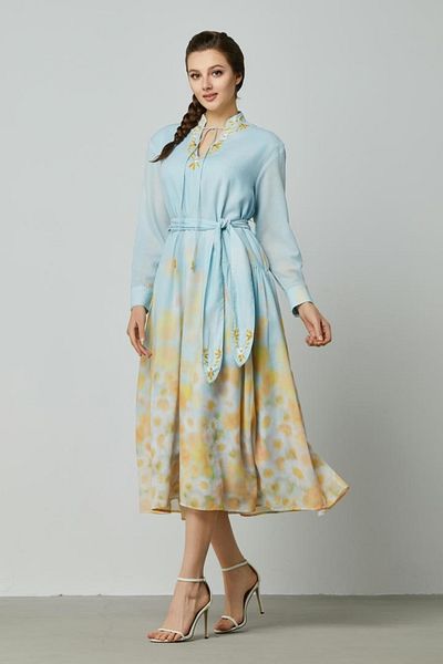 femi9 Loose cut ombre dress