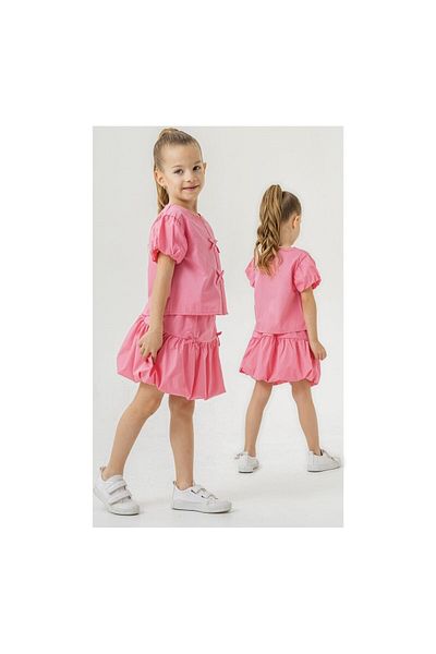 CİCHLİD Girl's Balloon Skirt Woven Set
