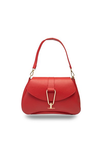 Toro Nero Women's red genuine leather bag Oana