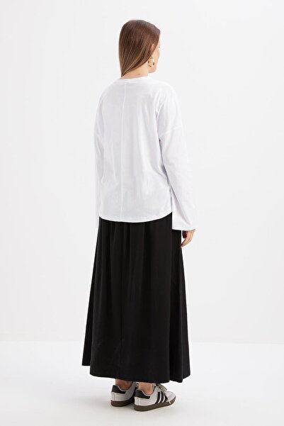 ALLDAY Μπλουζάκι με μακριά πλάτη με λευκό μπλουζάκι