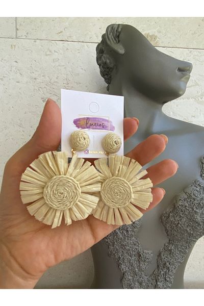 Lucios Wicker Big Size Earrings