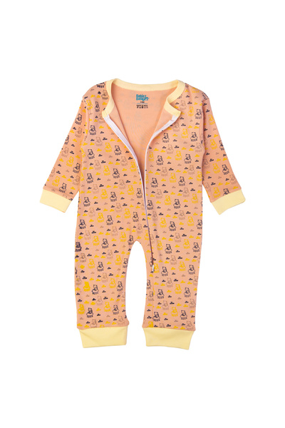 Babies Basic 100% Cotton Printed Long Sleeves Jumpsuit/Romper/Sleepsuit for babies