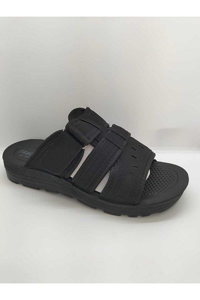 ARMÜZ Tank Model Men's Slippers Dad Slippers Black Durable Slippers