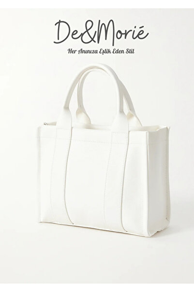 De&Morié Dm2781 حقيبة يد نسائية بيضاء حديثة