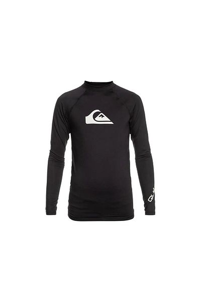 Quiksilver All Time Uv Protection Long Sleeve Children's Swimsuit Eqbwr03213-Black