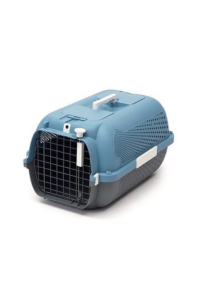 Catit Cat Carrier - Small - Blue-Grey - 48.3L x 32.6W x 28H cm