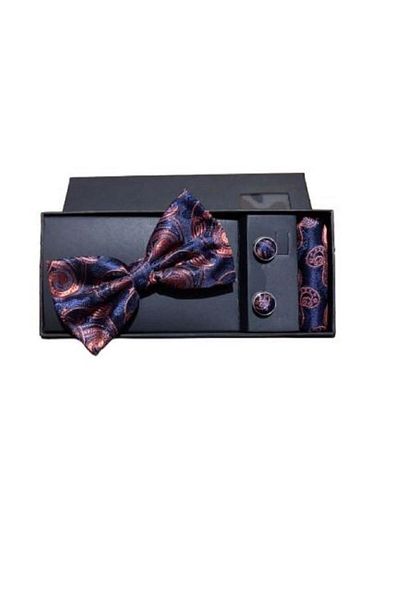 OEM Men's Bow Tie/Handkerchief/Button Set
