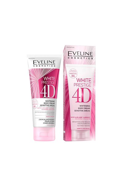 Eveline Cosmetics كريم لتفتيح البشرة الحساسة وايت برستيج 4 دي من إيفلين - 100 مل