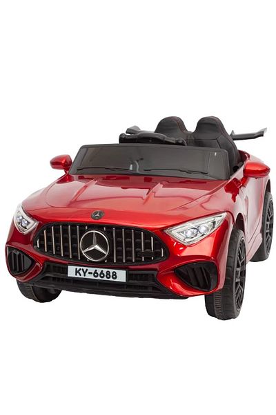 rexa سيارة مرسيدس بنز AMG كهربائية للأطفال - بطاريتان 6 فولت ومحركان