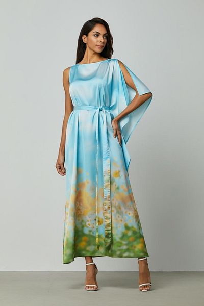 femi9 Asymmetrical Printed Dress