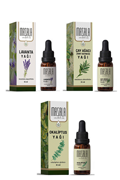 Masala Keneye Karşı Koruyucu 3'lü Yağ Seti (Çay Ağacı Yağı - Lavanta Yağı - O...