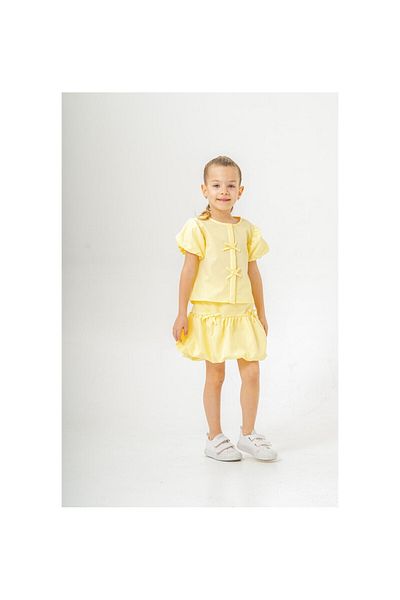 CİCHLİD Girl's Balloon Skirt Woven Set