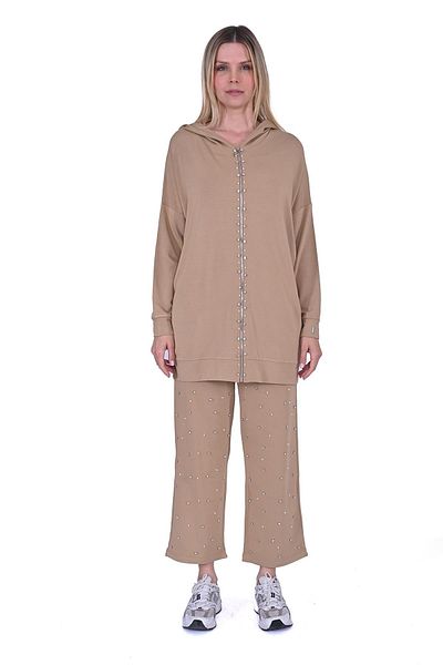Invee Stone tracksuit set camel