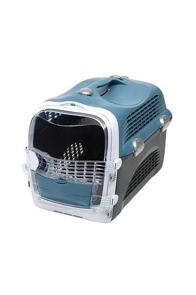 Catit Cabrio Carrier For Cats, Blue-Gray - 51L x 33W x 35H cm