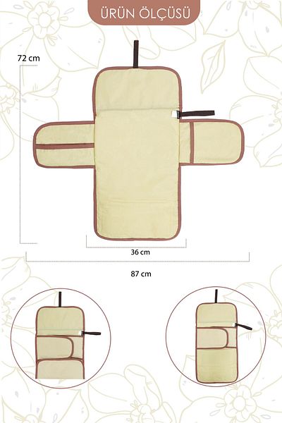 mordesign Portable Baby Changing Mat, Pocket Changing Pad, Waterproof, Comfy Series
