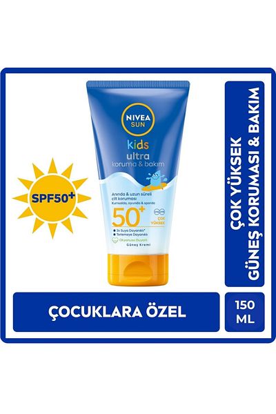 SUN Spf50 Sunscreen Body Cream for Children 150 ml Water Resistant