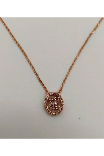 By Piera Pink Steel Necklace