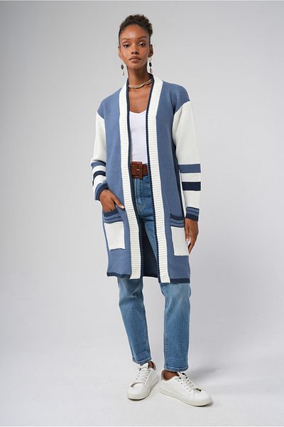 Hopoi Women's Garnished Pocket Cardigan