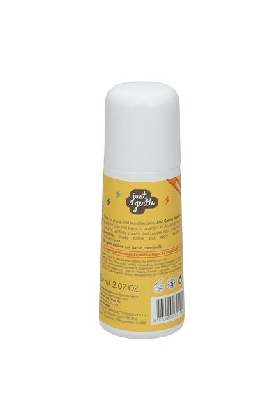 just gentle Organic Kids Deodorant Unscented - Aluminum-Free, Natural Odor Protection