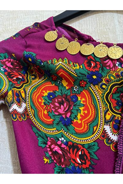 MODA Yöresel Hamavi Çocuk Elbise (Şal ve Kuşak Birlikte)