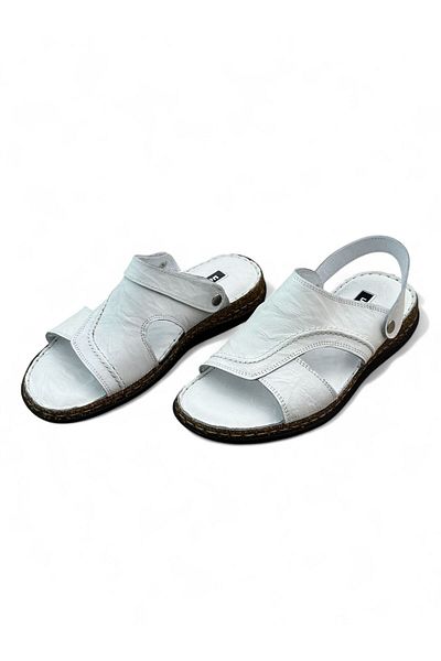 PATRON SHOES Men's Genuine Leather Back Slip Slippers