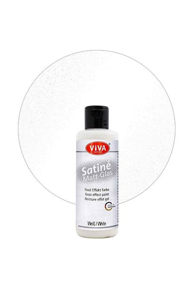 Viva Decor Satin Glass Effect Varnish, 82ml White
