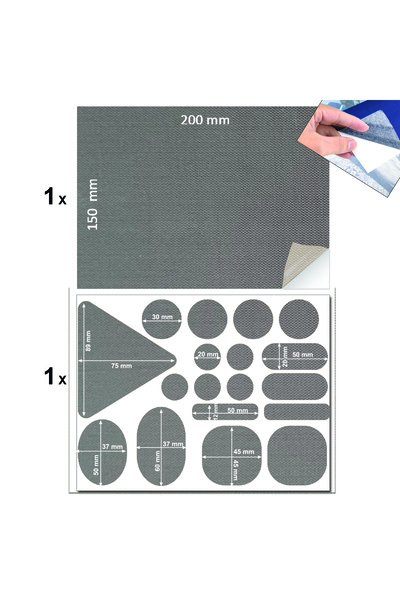FIXALL ADHESIVE PRODUCTS Yapışkanlı Polyester Kumaş Mont Çadır Şemsiye Tamir ...