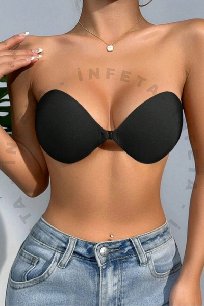 İnfeta Yapışkan Silikon Sütyen Ten Silikon Yapışkanlı Sütyen Göğüs Dikleştirici Askısız Sütyen