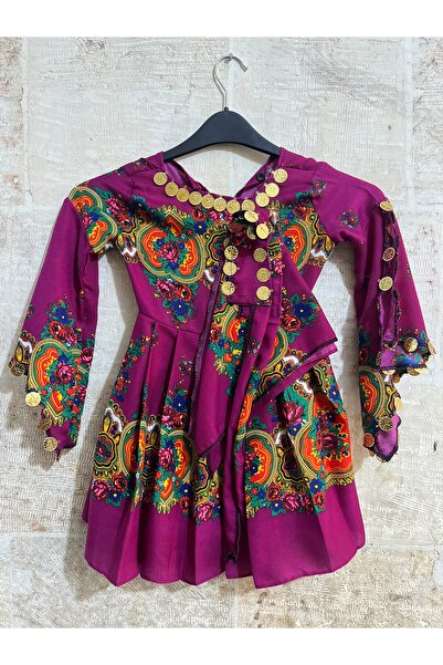 MODA Yöresel Hamavi Çocuk Elbise (Şal ve Kuşak Birlikte)