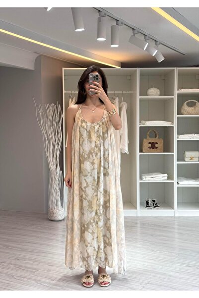 LUUNA STORE ΦΟΡΕΜΑ ΜΕ ΛΟΥΛΟΥΔΙΑΚΟ ΣΧΕΔΙΟ ΚΑΙ ΚΡΕΜΑΣΤΗ ΥΦΗ