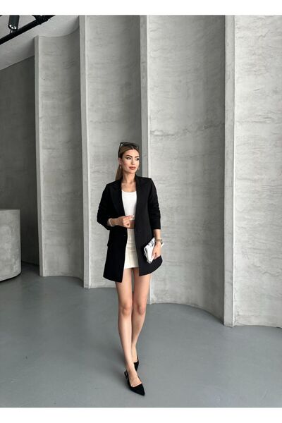 Kirazgym Kadın Astarlı Blazer Ceket