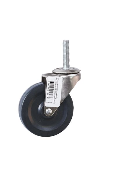 ACE Durable Stem Type Swivel Caster Silver and Black 3inch