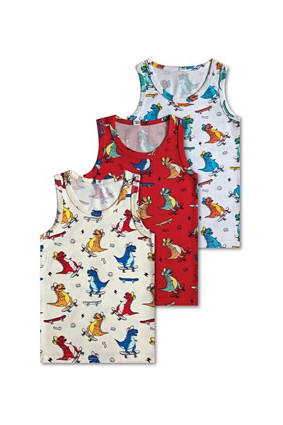 GizaKids 95% Cotton Boy's Tank Top Boxer Underwear Set