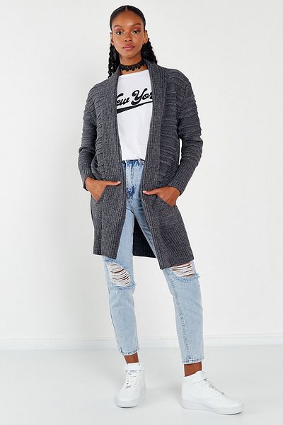 Hopoi Women's Shawl Collar Cardigan