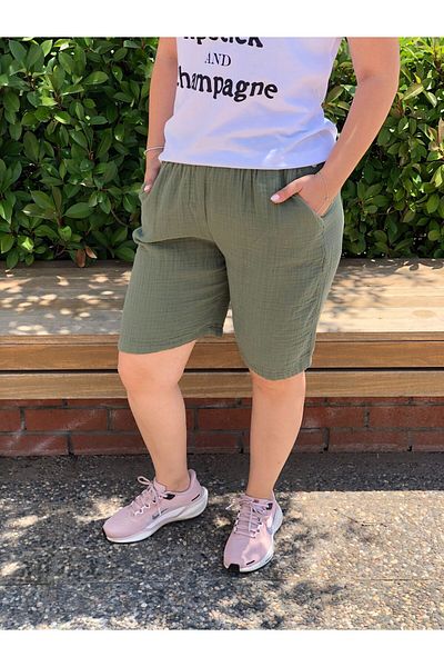 BAKTAGÖR Muslin Shorts (One Hundred Percent Cotton)