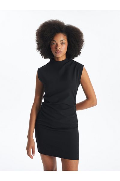 LC Waikiki Stand Collar Women Bodycon Dress