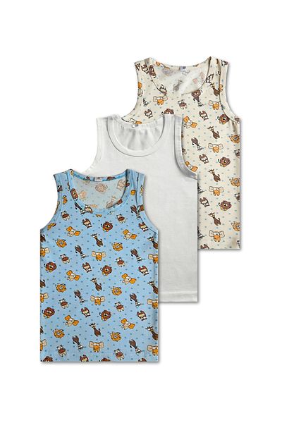 GizaKids 95% Cotton Boy's Tank Top Boxer Underwear Set