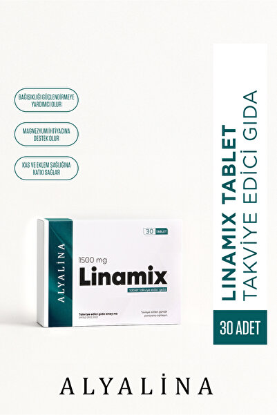 alyalina Linamix 1500 Mg 30 Tablet Magnezyum, Sodyum, Sinameki, Hidrolize Kol...